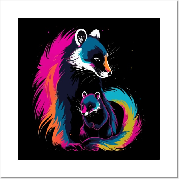 Skunk Mothers Day Wall Art by JH Mart